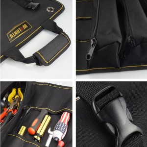 WOLUNTU® 1200D Tool roll pouch coiling block tool bag Roll Up Pouch black Coiling Block Bag Rolling Organizer