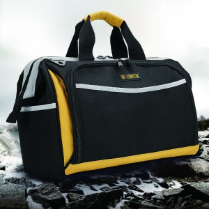 High quality waterproof Portable engineer canvas heavy duty electrician tools bag Shoulder Electrician bag plastic bottom
