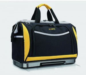 High quality waterproof Portable engineer canvas heavy duty electrician tools bag Shoulder Electrician bag plastic bottom