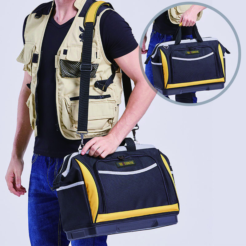 Shoulder-Electrician-bag-plastic-bottom-tools-bag