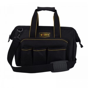 Electrician Tool Bag Multi-function Capacity Tote Bags Black (11”)