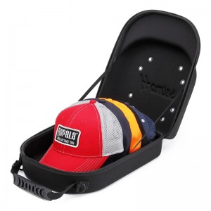 Best Supplier Baseball Hat case lightweight Cap Carrier Case Holder for 6 Caps Hat bag for Outdoor travel