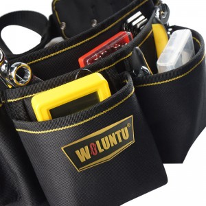 Heavy Duty Technician and Electrician’s Waist Tool Bag with Multiple Pockets Organizer Tool Bag