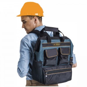 The New kind of Tool Backpack Tradesman Organizer Bag wide open mouth Waterproof Tool Bags Multifunction knapsack