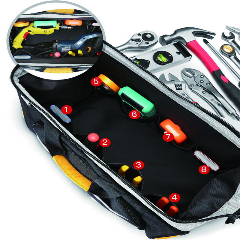 Shoulder-Electrician-bag-plastic-bottom