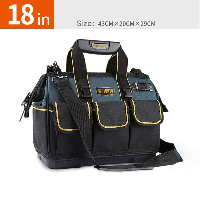 Multi-function-thickening-portable-tool-bag-large-capacity-shoulder-bag-with-plastic-bottom-18INCH