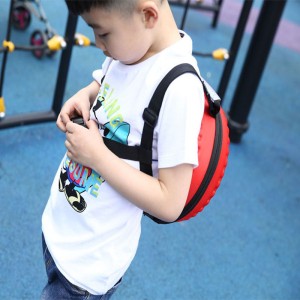 2019  New 3D Cartoon Car Tire Shape Backpack Children Zipper Bag Schoolbag for ABS Material Red