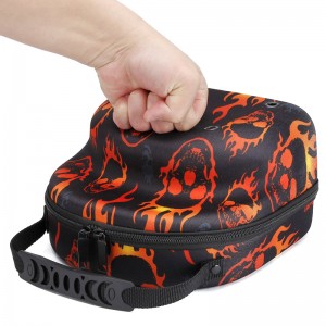 Full printing hard individual baseball cap carrier case Holder for 2 PK Caps Hat bag for Outdoor travel