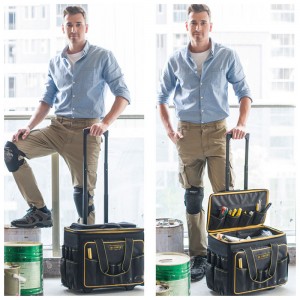 Rolling Tool Bags with Telescoping Handle and Oversize Wheels