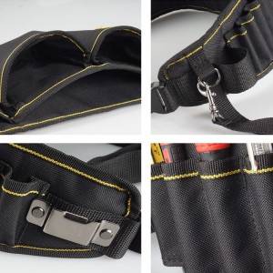 Heavy Duty Technician and Electrician’s Waist Tool Bag with Multiple Pockets Organizer Tool Bag